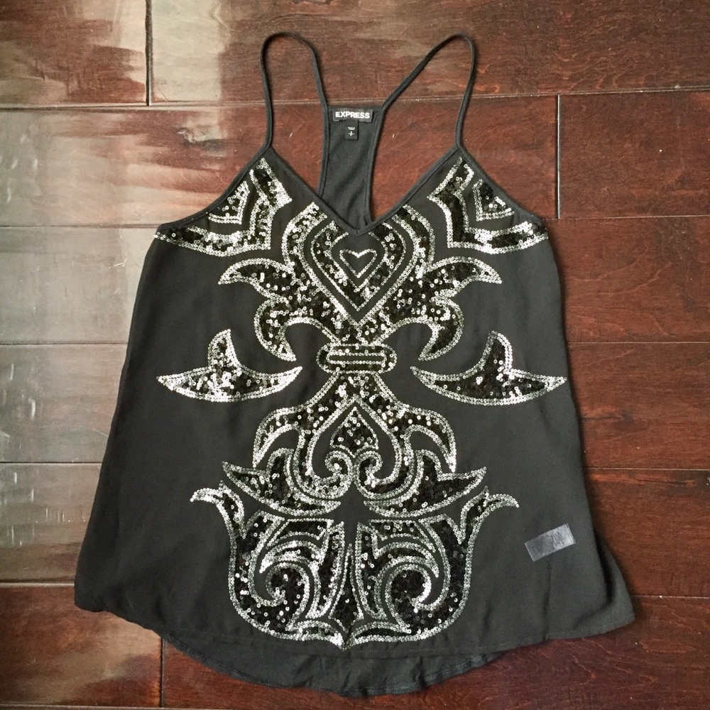 Express Sequin Tank Top